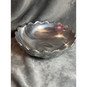 Bruce Fox Design Cast Aluminum Scalloped Artichoke Bowl 9in Vintage Columbia PA